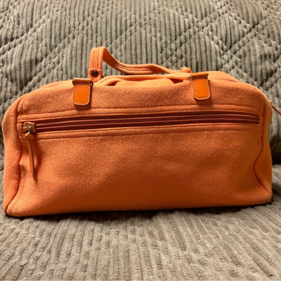 Miu Miu Orange Wool Fabric Boston Bag - Picture 2 of 6